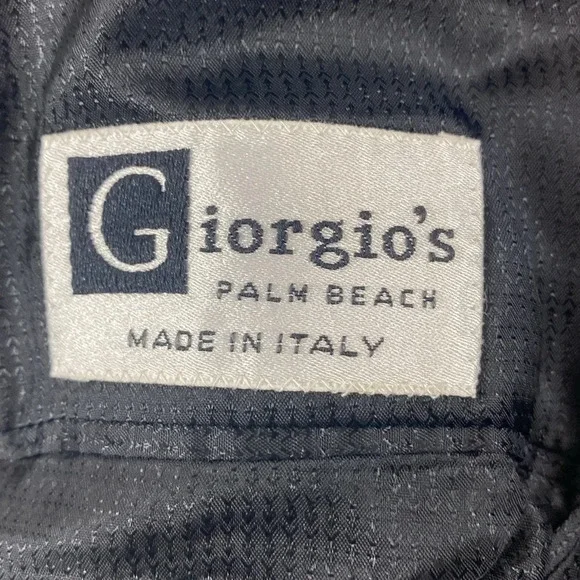 Giorgio's Palm Beach Blazer Suit Jacket Men's 56 Black Loro‎ Piana Cashmere